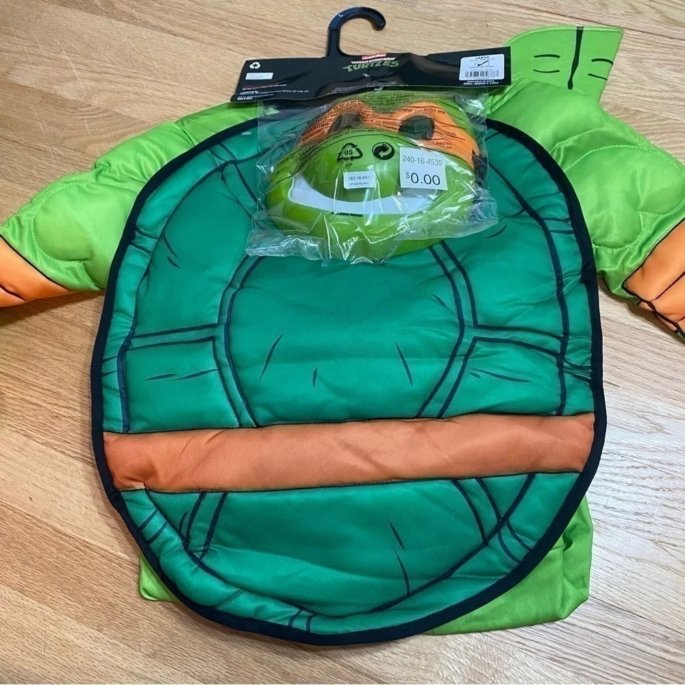 Teenage Mutant Ninja Turtles Costume NEW Michelangelo Large Angelo Halloween